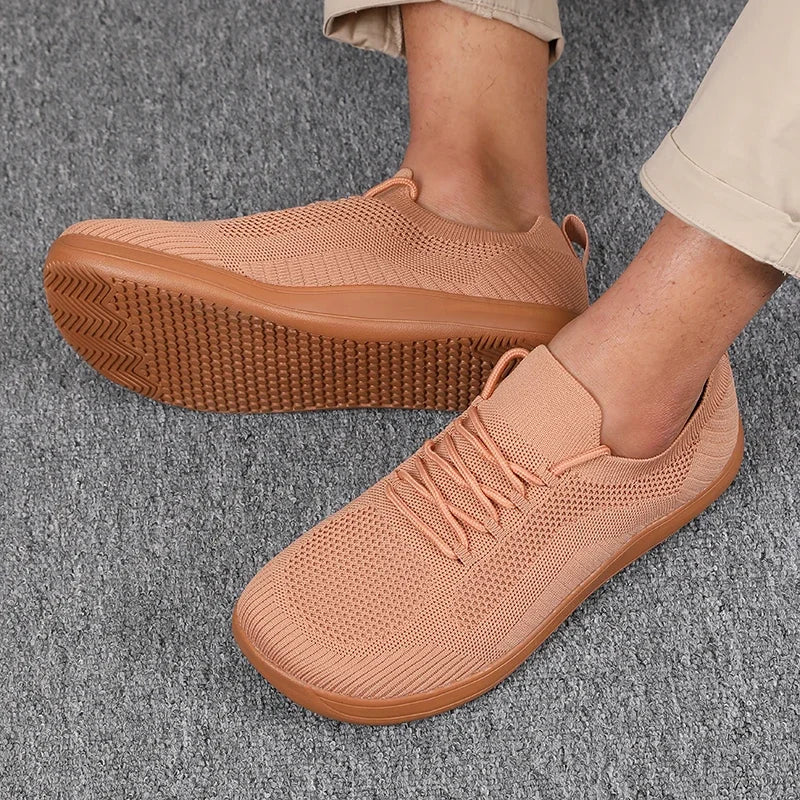 Dalton | Breathable Mesh Wide Toe Sneakers – Orange