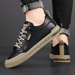 Griffin | Two-Tone Leather Court Sneakers