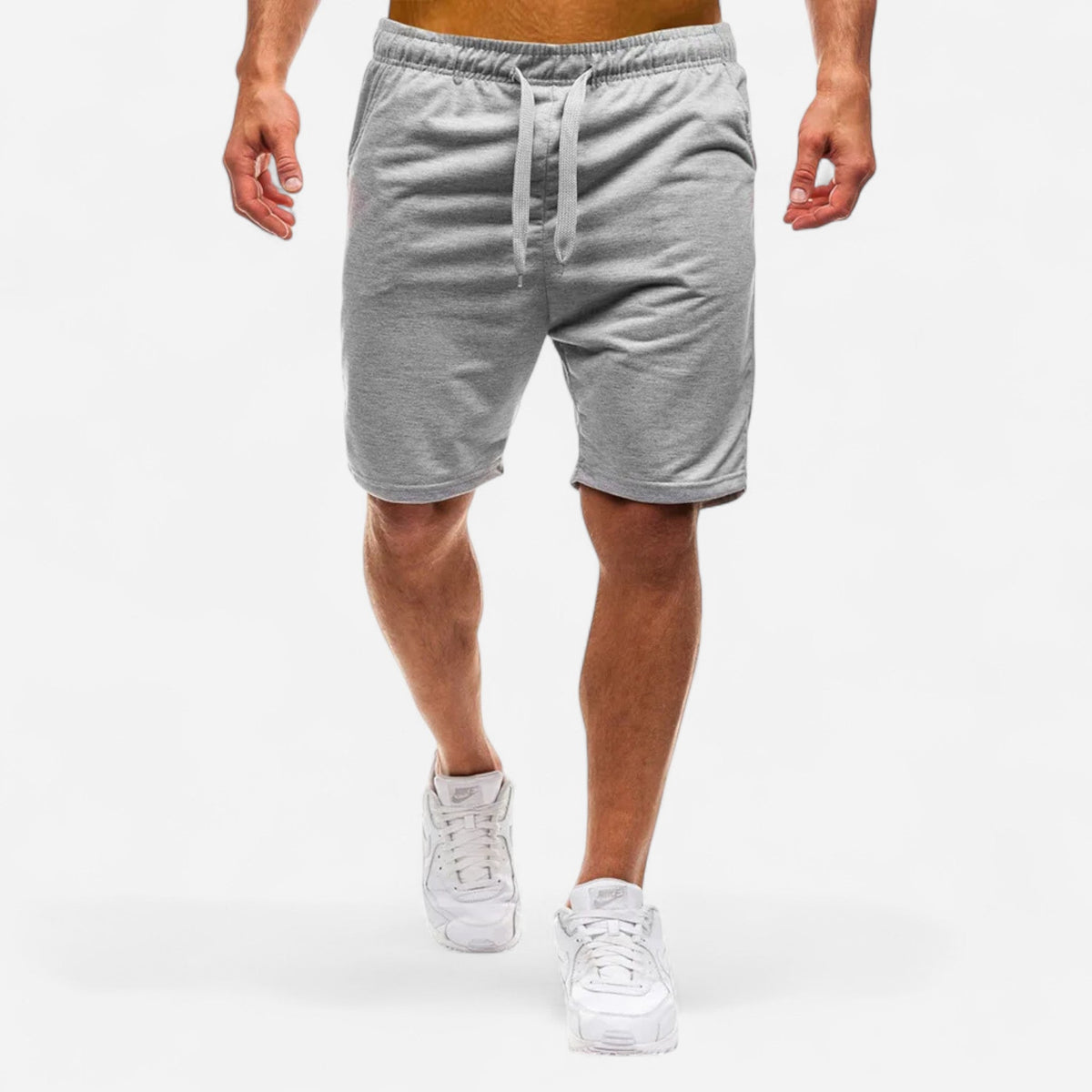 Felix | Men's Athletic Lounge Shorts with Pockets – Light Grey
