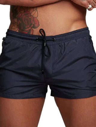 Declan | Swim Shorts with Zip Pocket – Navy