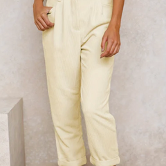 Nellie | Timeless Relaxed Casual Pants – Off White