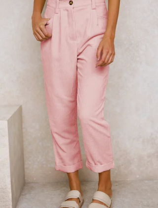 Nellie | Timeless Relaxed Casual Pants – Pink