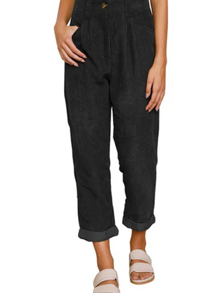 Nellie | Timeless Relaxed Casual Pants – Black