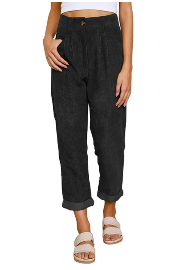 Nellie | Timeless Relaxed Casual Pants – Black