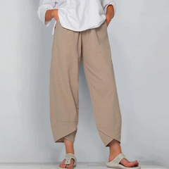 Wynne | Lightweight Cotton Summer Pants – Khaki
