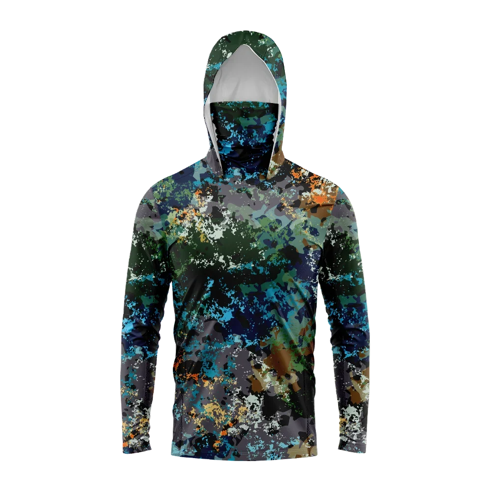 Keane | Men's Hooded Fishing Shirt with UPF 50+