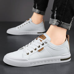 Griffin | Two-Tone Leather Court Sneakers