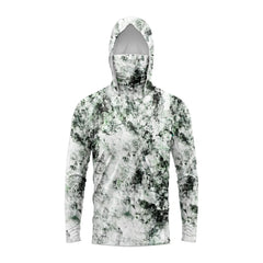 Keane | Men's Hooded Fishing Shirt with UPF 50+ – White Camo