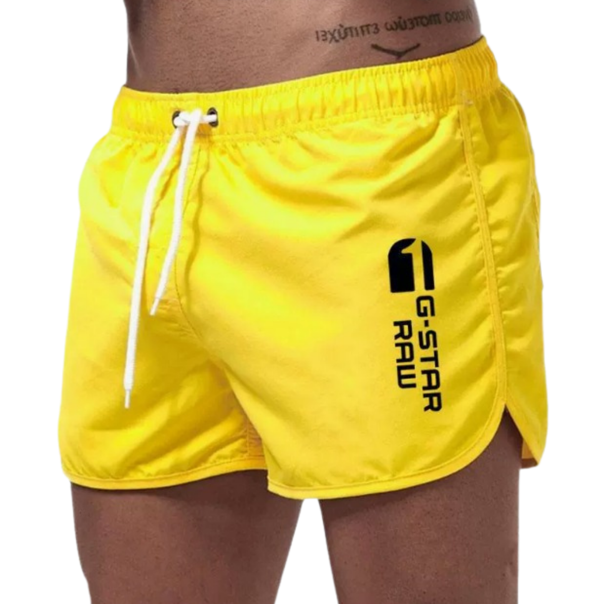 Rory | Men's Short Swim Shorts – Yellow