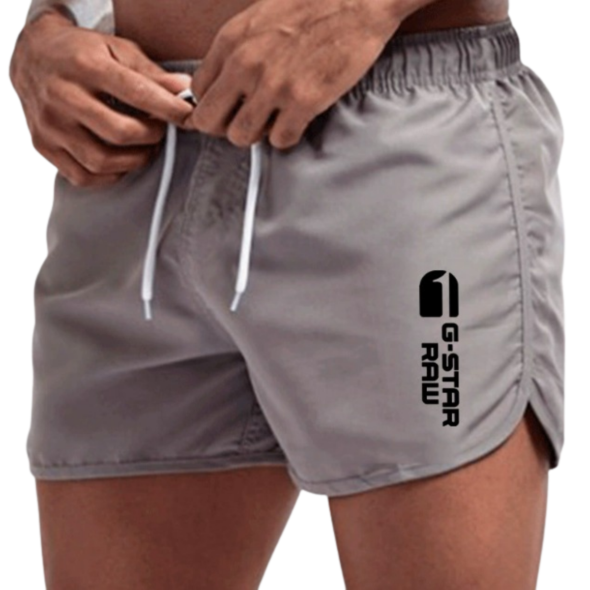 Rory | Men's Short Swim Shorts – Grey