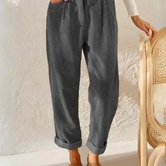Nellie | Timeless Relaxed Casual Pants – Grey