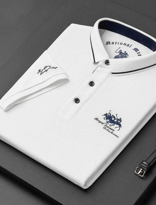 Lachlan | Premium Short Sleeve Polo – White