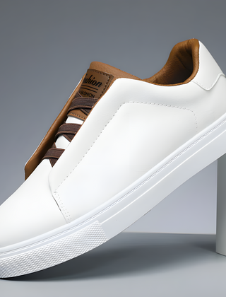 Ezra | Classic Vegan Everyday Sneakers – White