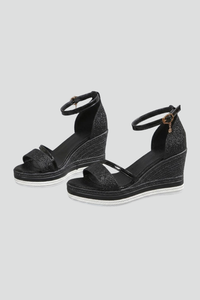 Hermione | Cushioned Low Platform Slide Sandals