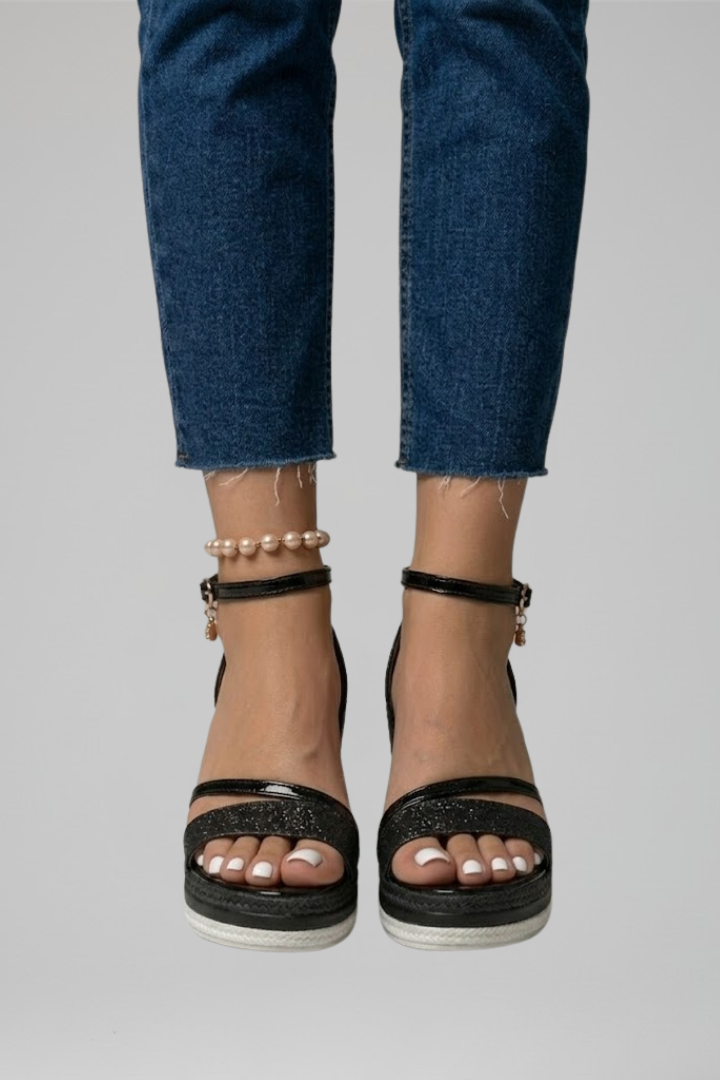 Hermione | Cushioned Low Platform Slide Sandals