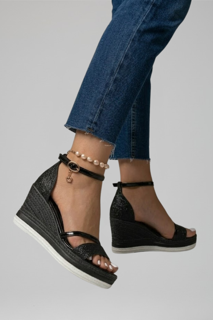 Hermione | Cushioned Low Platform Slide Sandals