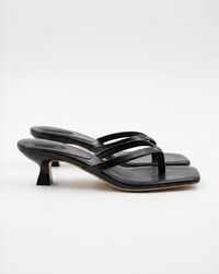 Noelle | Kitten Heel Crossover Strap Sandals