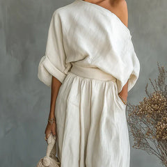 Kitty | Off-Shoulder Two Piece Set