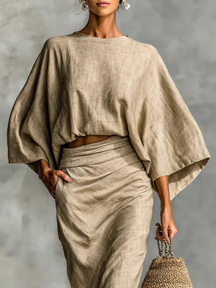 Vivienne | Two Piece Set with Long Skirt