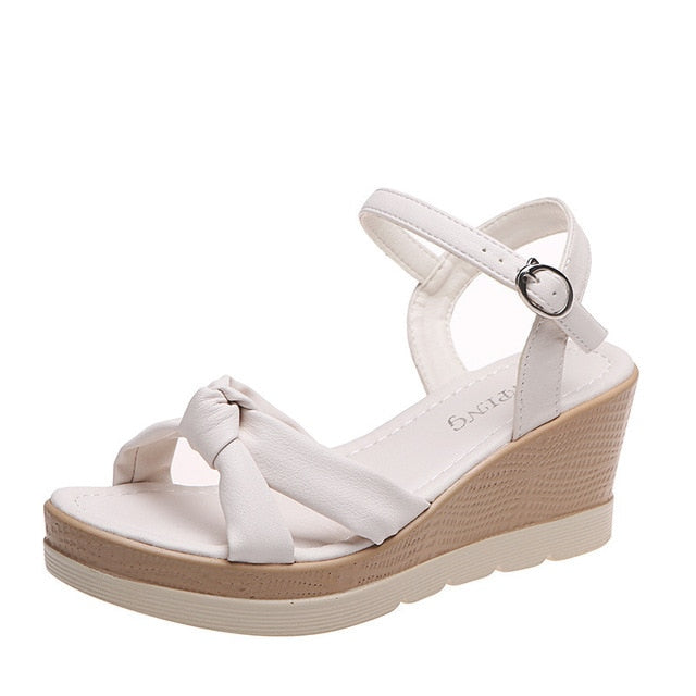 Odessa | Women's Platform Sandals with Crossover Straps