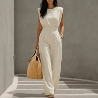 Maren | Belted Wide Leg Jumpsuit