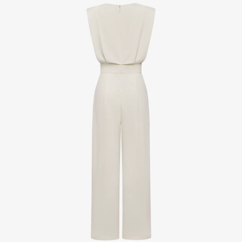 Maren | Belted Wide Leg Jumpsuit