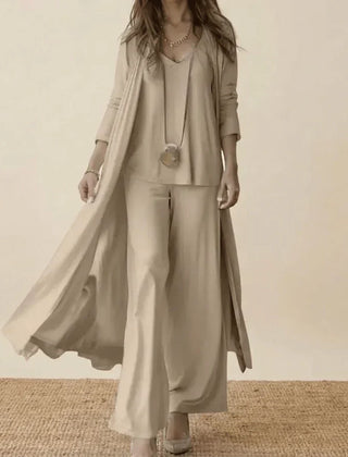 Goldie | Elegant Three Piece Set – Khaki