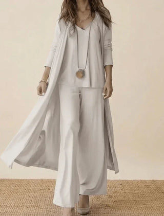 Goldie | Elegant Three Piece Set – White