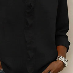 Etta | Ruffle Blouse with V-Neck