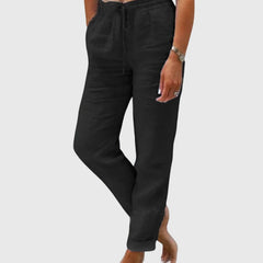 Georgie | Women's Wide Leg Everyday Pants – Black