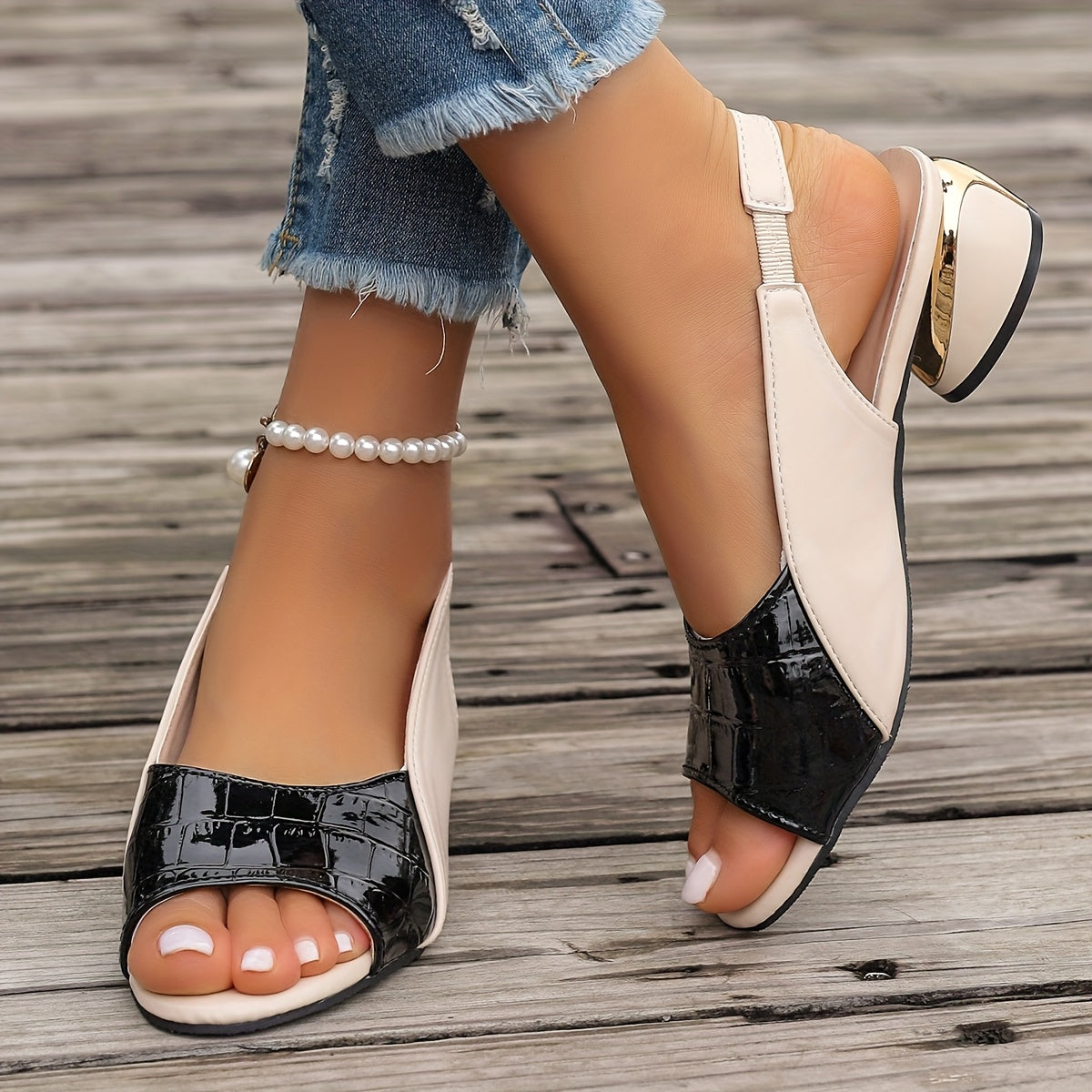 Mireille | Chic Cushioned Wedge Sandals