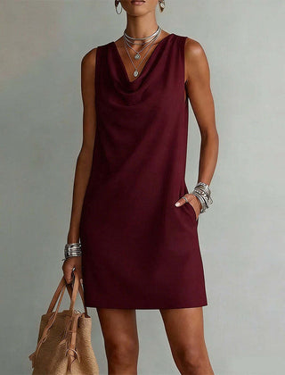 Nerys | Mini Dress with Pockets – Red