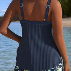 Bellamy | Women's Striped Tankini with Swim Shorts