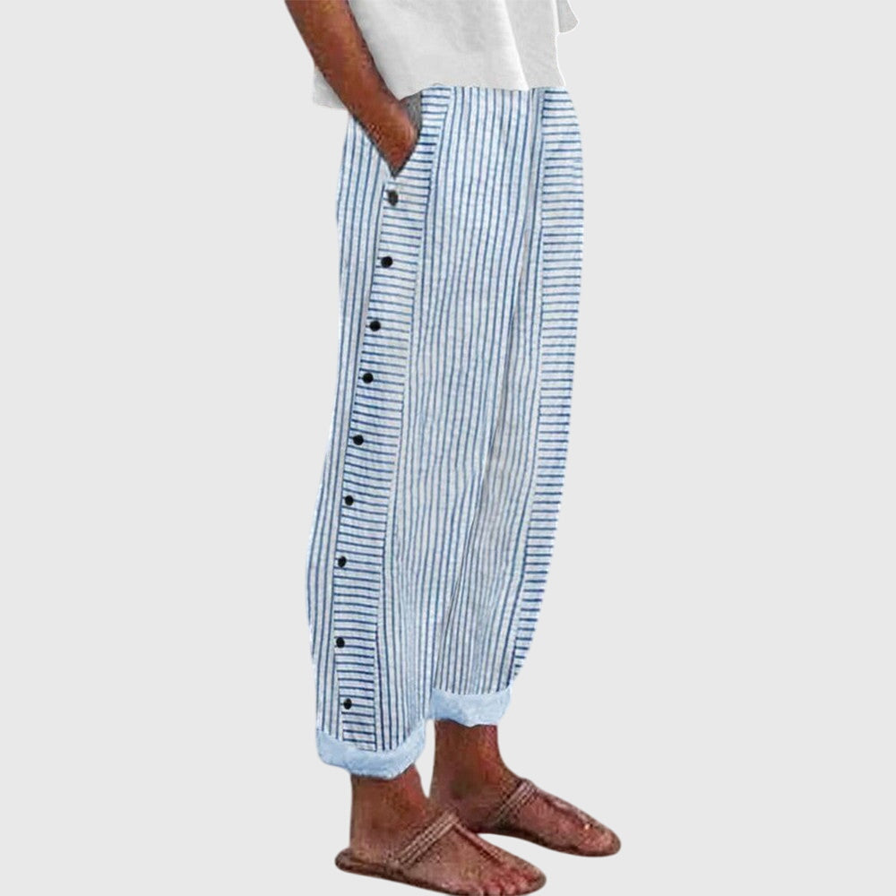 Frankie | Effortless Wide Leg Pants – Blue