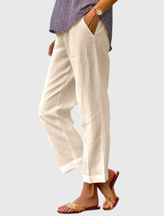 Hattie | Women's Tailored Straight Leg Pants – Khaki