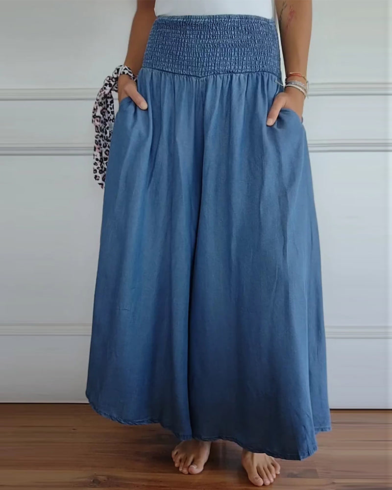 Clementine | High Waisted Wide Leg Pants