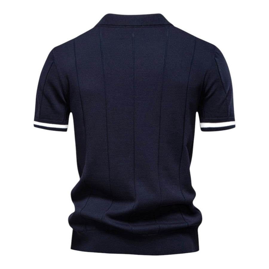 Bodhi | Knit Polo with Zip Collar