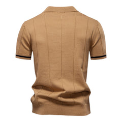 Bodhi | Knit Polo with Zip Collar