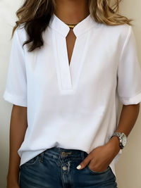 Josie | Women's Short Sleeve V-Neck Blouse