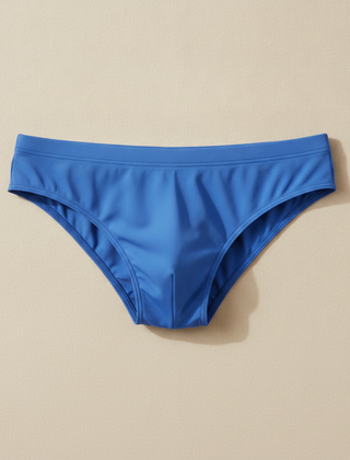 Wes | Men's Bright Swim Briefs with Drawstring – Electric Blue