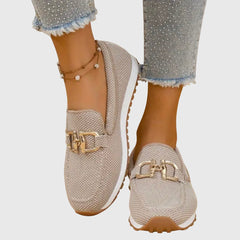 Katrien | Casual Orthopaedic Slip-On Loafers – Beige