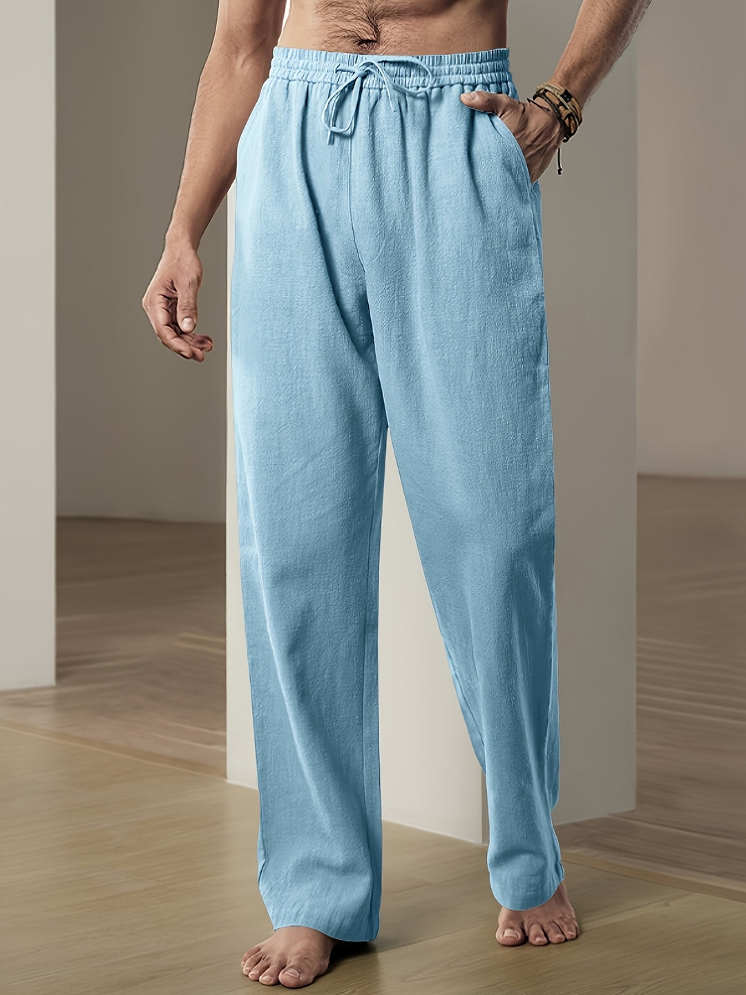 Alaric | Relaxed Linen Pants for Warm Weather Days – Blue