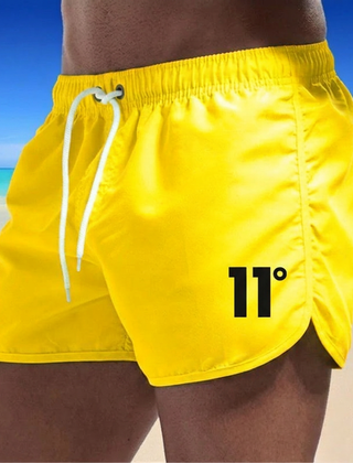 Knox | Swim Shorts with Side Vents – Yellow