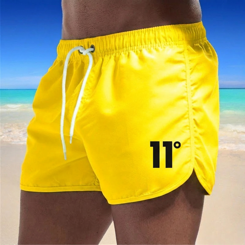 Knox | Swim Shorts with Side Vents – Yellow