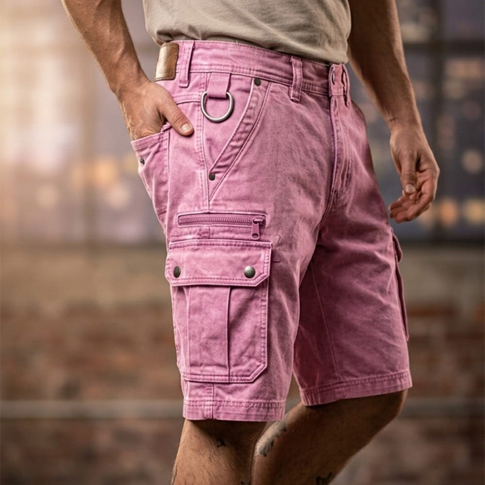 Roscoe | Denim Cargo Pocket Shorts