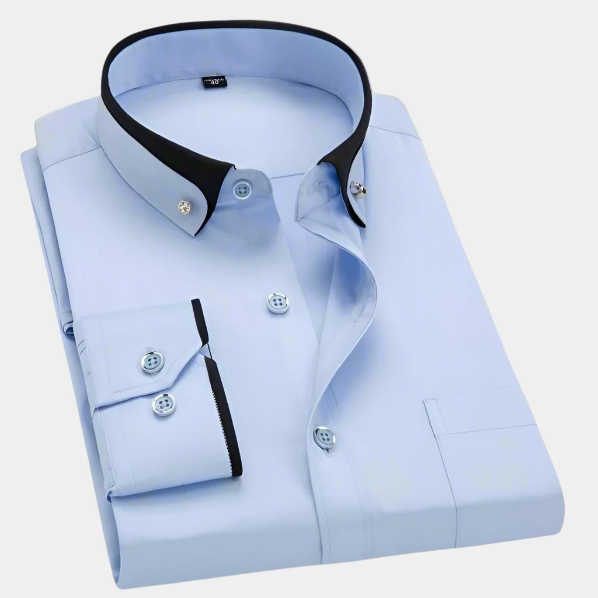 Miles | Classic Long Sleeve Shirt – Light Blue
