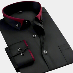 Miles | Classic Long Sleeve Shirt – Black