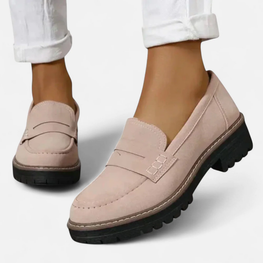 Wilma | Lightweight Orthopaedic Comfort Loafers – Khaki