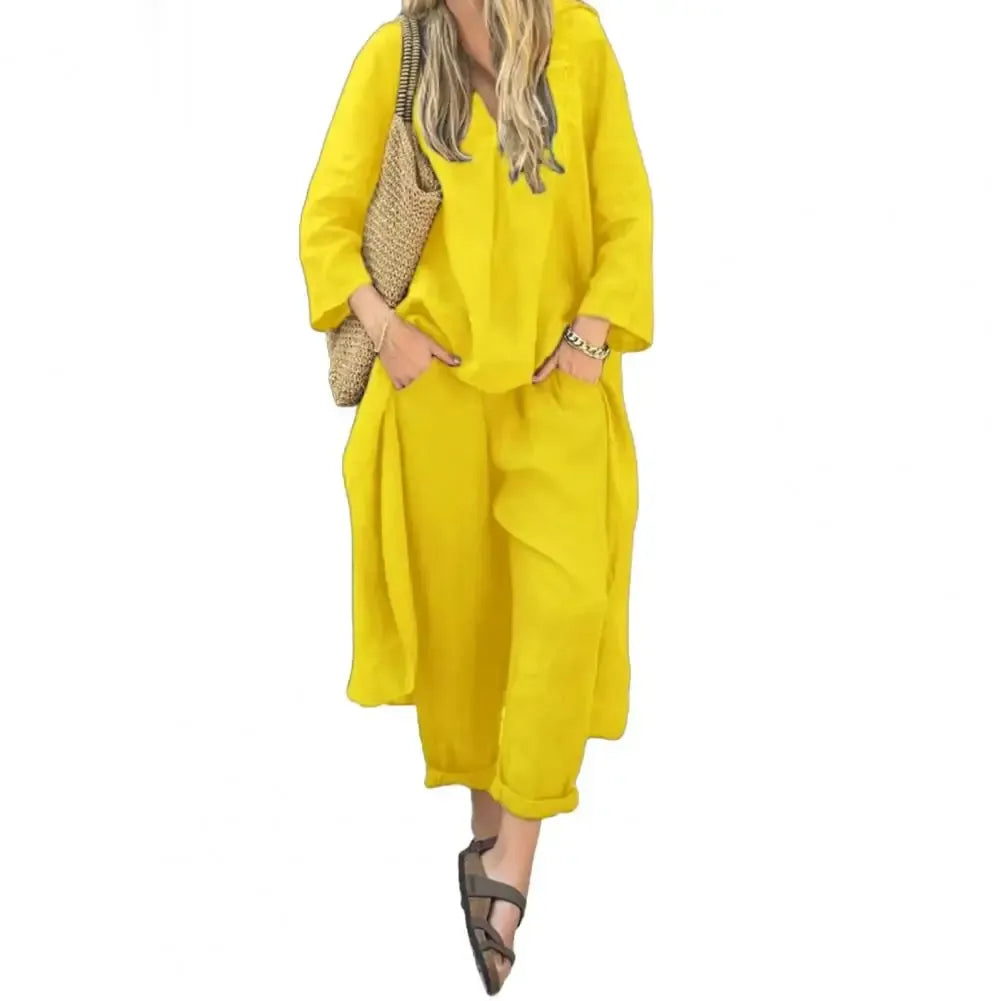 Tessa | Complete Two Piece Set – Yellow