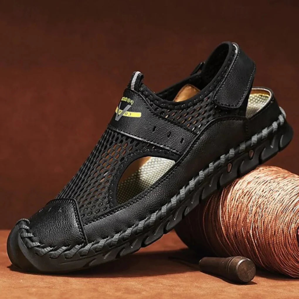 Hendrix | Men's Closed Toe Orthopaedic Sandals – Black